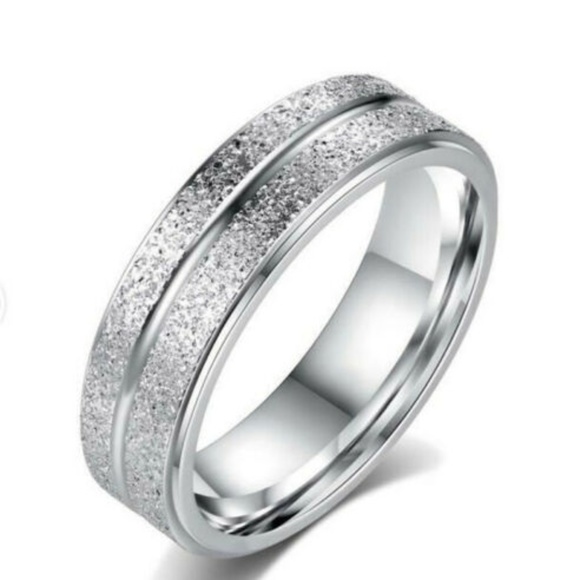 Women Frosted Stainless Steel Titanium  Band  New - Picture 1 of 1